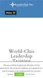 Mobile Screenshot of leadershipinc.com